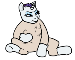 Size: 1499x1199 | Tagged: source needed, safe, artist:pony quarantine, rarity, pony, g4, annoyed, female, ponified animal photo, shaved, simple background, solo, transparent background
