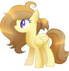 Size: 1366x1416 | Tagged: safe, artist:sugaryicecreammlp, oc, oc only, oc:ivory buttercup, pegasus, pony, female, mare, simple background, solo, transparent background