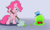 Size: 1000x600 | Tagged: safe, artist:empyu, pinkie pie, smooze, earth pony, pony, g4, bipedal, duo, female, hat, mare, mop, signature, smiling, top hat