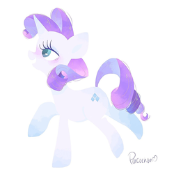 Size: 1307x1307 | Tagged: safe, artist:1drfl_world_end, rarity, pony, unicorn, g4, female, mare, simple background, solo, white background
