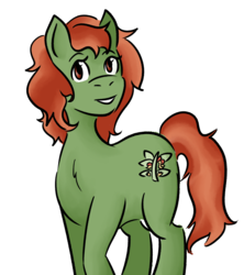 Size: 1600x1800 | Tagged: safe, artist:dustyfeathers, oc, oc only, oc:withania nightshade, earth pony, pony, female, simple background, solo, white background