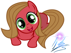 Size: 1280x960 | Tagged: safe, artist:nightmaremoons, oc, oc only, earth pony, pony, ask pun, ask, female, filly, prone, show accurate, simple background, solo, transparent background