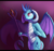 Size: 4968x4680 | Tagged: safe, artist:auroriia, princess ember, dragon, g4, absurd resolution, bloodstone scepter, curved horn, dragon lord ember, dragoness, eyelashes, female, horn, looking up, purple background, signature, simple background, solo, spread wings, staff, wings