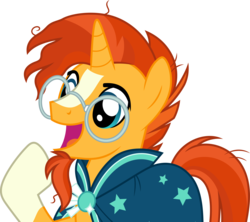 Size: 5000x4432 | Tagged: safe, artist:dashiesparkle, sunburst, pony, unicorn, g4, uncommon bond, .svg available, absurd resolution, clothes, cute, male, simple background, solo, sunbetes, transparent background, vector