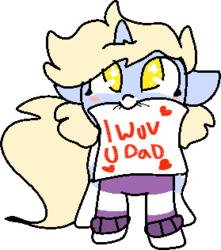 Size: 279x316 | Tagged: safe, artist:nootaz, oc, oc only, oc:nootaz, pony, cute, father's day, female, filly, nootabetes, simple background, solo, transparent background