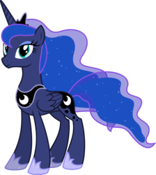 Size: 6400x7136 | Tagged: safe, artist:parclytaxel, princess luna, alicorn, pony, g4, .svg available, absurd resolution, female, looking at you, mare, simple background, smiling, solo, transparent background, vector