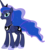 Size: 6400x7136 | Tagged: safe, artist:parclytaxel, princess luna, alicorn, pony, g4, .svg available, absurd resolution, female, looking at you, mare, simple background, smiling, solo, transparent background, vector