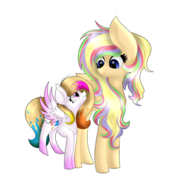 Size: 3000x3000 | Tagged: safe, artist:xxmelody-scribblexx, oc, oc only, oc:melody scribble, oc:spring splat, pegasus, pony, female, filly, high res, mare, simple background, transparent background