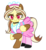 Size: 1040x1124 | Tagged: safe, artist:peregrinstaraptor, oc, oc only, oc:cookie swirl, pegasus, pony, base used, clothes, colored pupils, female, maid, mare, simple background, solo, two toned wings, white background