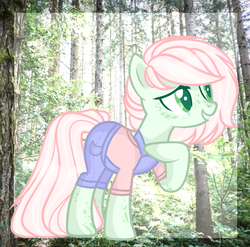 Size: 1153x1141 | Tagged: safe, artist:lazycloud, oc, oc only, earth pony, pony, female, mare, overalls, solo