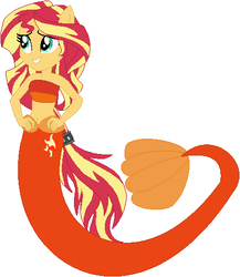 Size: 428x493 | Tagged: safe, artist:selenaede, artist:user15432, sunset shimmer, human, mermaid, equestria girls, g4, base used, clothes, cutie mark on human, fins, hasbro, hasbro studios, mermaid tail, mermaidized, not fiery shimmer, ponied up, solo, species swap, tail