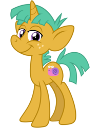 Size: 2500x3200 | Tagged: safe, artist:cheezedoodle96, snails, pony, unicorn, g4, .svg available, colt, foal, high res, looking at you, male, redesign, simple background, solo, svg, transparent background, vector