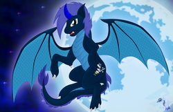 Size: 3048x1975 | Tagged: safe, artist:wolyro pegasus, oc, dracony, dragon, hybrid, pony