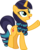 Size: 6400x7972 | Tagged: safe, artist:parclytaxel, part of a set, coloratura, sunset shimmer, pony, unicorn, g4, .svg available, absurd resolution, alternate hairstyle, female, looking up, mane swap, mare, part of a series, pointing, raised leg, simple background, smiling, solo, transparent background, vector