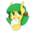 Size: 3000x3000 | Tagged: safe, artist:liefsong, oc, oc only, oc:blocky bits, pony, card, cute, father's day, high res, simple background, solo, transparent background