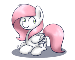 Size: 1280x1024 | Tagged: safe, artist:sugar morning, oc, oc only, oc:sugar morning, pegasus, pony, cute, female, lying down, mare, simple background, solo, transparent background