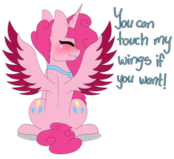 Size: 3900x3561 | Tagged: safe, artist:tomboygirl45, pinkie pie, alicorn, pony, princessponk, g4, alicornified, ask, both cutie marks, female, high res, pinkiecorn, race swap, solo, xk-class end-of-the-world scenario