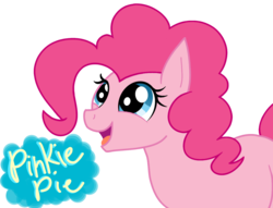 Size: 1413x1082 | Tagged: safe, artist:mylittlepon3lov3, pinkie pie, earth pony, pony, g4, female, happy, simple background, solo, transparent background