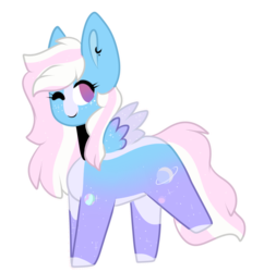 Size: 2016x2085 | Tagged: safe, artist:umiimou, oc, oc only, pegasus, pony, chibi, female, high res, mare, one eye closed, simple background, solo, transparent background, wink