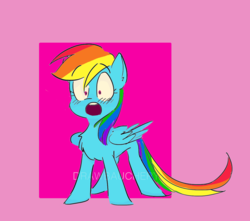 Size: 1107x979 | Tagged: safe, artist:doodlin-doods, artist:drawbauchery, color edit, edit, rainbow dash, pegasus, pony, g4, colored, female, mare, solo