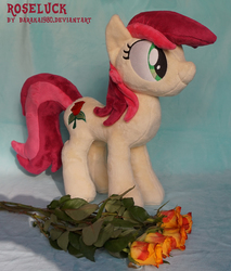 Size: 2253x2641 | Tagged: safe, artist:baraka1980, roseluck, pony, g4, flower, high res, irl, photo, plushie, rose, solo