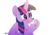 Size: 5000x3500 | Tagged: safe, artist:fluffyxai, twilight sparkle, alicorn, pony, g4, :p, blushing, boop, chest fluff, curved horn, cute, female, glass, hoof hold, horn, horse problems, mare, mlem, self-boop, silly, simple background, solo, spread wings, stuck, sweat, sweatdrop, tongue out, twiabetes, twilight sparkle (alicorn), underhoof, white background, wings