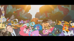 Size: 640x360 | Tagged: safe, artist:mrdeloop, applejack, derpy hooves, discord, dj pon-3, flash sentry, pinkie pie, rarity, spike, sunset shimmer, sweetie belle, twilight sparkle, vinyl scratch, oc, oc:appul, oc:jeffrey (eqg parody series), oc:mr barkles, equestria girls, g4, alternate universe, brad, day of the flutter, eqg promo pose set, equestria girls-ified, equestria girls: the parody series, everfree forest