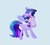 Size: 2619x2333 | Tagged: safe, artist:swerve-art, twilight sparkle, alicorn, pony, g4, blue background, cute, female, high res, simple background, solo, twiabetes, twilight sparkle (alicorn)