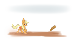 Size: 3000x1600 | Tagged: safe, artist:heir-of-rick, applejack, earth pony, pony, daily apple pony, g4, cowboy hat, female, hat, hidden cane, mare, smiling, solo, stetson