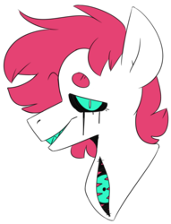 Size: 1515x1983 | Tagged: safe, alternate version, artist:taaffeiite, derpibooru exclusive, oc, oc only, oc:cyberia starlight, earth pony, pony, candy gore, female, gore, mare, solo