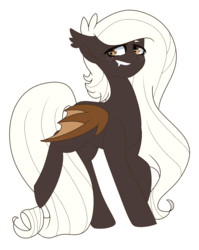 Size: 1701x2135 | Tagged: safe, artist:smolghostpone, oc, oc only, bat pony, pony, female, mare, simple background, solo, transparent background