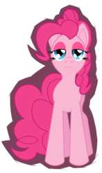Size: 3000x5100 | Tagged: safe, artist:fascismnotincluded, pinkie pie, earth pony, pony, g4, female, personality swap, simple background, solo, transparent background, when she doesn't smile