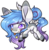 Size: 500x511 | Tagged: safe, artist:ak4neh, oc, oc only, earth pony, pony, chibi, colored hooves, heterochromia, simple background, solo, tongue out, transparent background