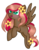 Size: 728x934 | Tagged: safe, artist:angelamusic13, oc, oc only, oc:amber wing, pegasus, pony, base used, female, flower, flower in hair, mare, movie accurate, simple background, solo, transparent background