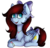Size: 647x621 | Tagged: safe, artist:deraniel, oc, oc only, pegasus, pony, accessory, bow, cheek fluff, chest fluff, cutie mark, female, hair bow, happy, lying, mare, simple background, smiling, solo, transparent background, wings
