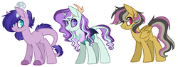 Size: 1550x582 | Tagged: safe, artist:nightmarye, oc, oc only, changepony, dracony, hybrid, pegasus, pony, female, interspecies offspring, mare, offspring, parent:quibble pants, parent:rainbow dash, parent:rarity, parent:spike, parent:starlight glimmer, parent:thorax, parents:glimax, parents:quibbledash, parents:sparity, simple background, white background