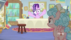 Size: 1920x1080 | Tagged: safe, screencap, cozy glow, starlight glimmer, g4, marks for effort, butt, cozy glutes, discovery family logo, female, filly, foal, plot