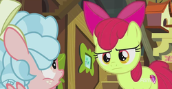 Size: 951x495 | Tagged: safe, screencap, apple bloom, cozy glow, g4, marks for effort, female, filly