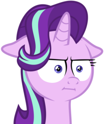 Size: 3000x3474 | Tagged: safe, artist:the smiling pony, starlight glimmer, pony, unicorn, g4, marks for effort, .svg available, :i, faic, female, floppy ears, i mean i see, simple background, solo, svg, transparent background, unamused, vector