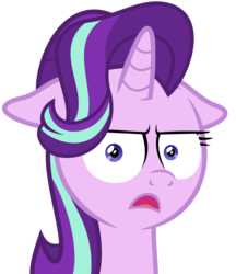 Size: 3000x3474 | Tagged: safe, artist:the smiling pony, starlight glimmer, pony, unicorn, g4, marks for effort, .svg available, bust, d:, faic, female, floppy ears, high res, i mean i see, looking at you, mare, open mouth, simple background, solo, svg, transparent background, vector