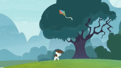 Size: 784x441 | Tagged: safe, screencap, pipsqueak, earth pony, pony, g4, marks for effort, animated, colt, cropped, foal, jumping, kite, kite-eating tree, male, perfect loop, solo, stuck, tree