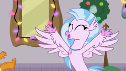 Size: 1920x1080 | Tagged: safe, screencap, silverstream, smolder, classical hippogriff, hippogriff, g4, the hearth's warming club, hearth's warming