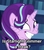 Size: 1258x1440 | Tagged: safe, edit, edited screencap, screencap, starlight glimmer, pony, unicorn, g4, the crystalling, cropped, freak, horn, meme, multiple horns, nervous, question, silly, sweat, teeth, text, wat