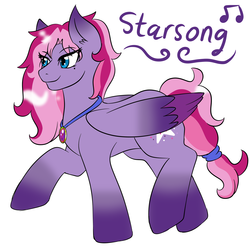 Size: 2300x2300 | Tagged: safe, artist:jolliapplegirl, starsong, pegasus, pony, g3, g4, female, g3 to g4, generation leap, high res, solo