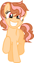 Size: 236x430 | Tagged: safe, artist:cookie-dolls, oc, oc only, oc:confetti cake, earth pony, pony, base used, female, mare, offspring, parent:cheese sandwich, parent:pinkie pie, parents:cheesepie, simple background, smiling, solo, transparent background