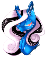 Size: 997x1270 | Tagged: safe, artist:luuny-luna, oc, oc only, oc:miss smile, pony, unicorn, bust, crying, female, mare, portrait, simple background, solo, transparent background