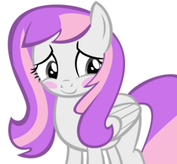Size: 2000x1855 | Tagged: safe, oc, oc only, oc:amethyst lullaby, pony, blushing, simple background, solo, transparent background