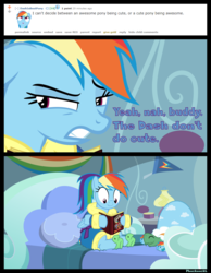 Size: 1500x1936 | Tagged: safe, artist:phucknuckl, rainbow dash, tank, pegasus, pony, tortoise, g4, tanks for the memories, awesome, bathrobe, bed, blatant lies, book, clothes, comic, cute, dashabetes, dashie slippers, inkscape, reading, reddit, robe, slippers, tank slippers, vector