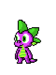 Size: 180x240 | Tagged: safe, artist:sonicboy112, spike, dragon, g4, animated, get, item get, male, pixel art, simple background, solo, transparent background