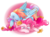 Size: 1203x895 | Tagged: safe, artist:pinkablue, pinkie pie, rainbow dash, earth pony, pegasus, pony, g4, ear fluff, eyes closed, female, flower, flower in hair, lesbian, mare, ship:pinkiedash, shipping, simple background, transparent background